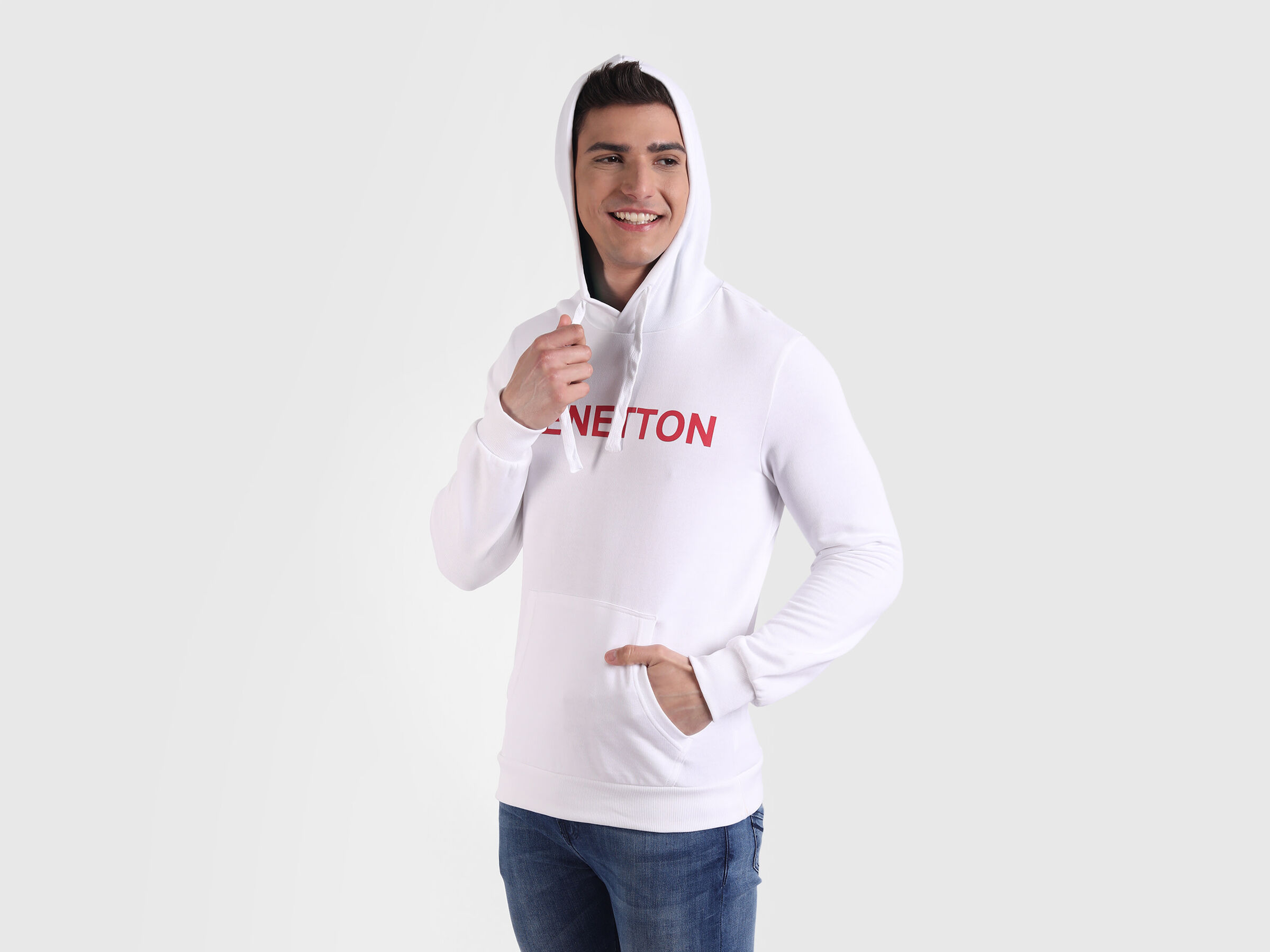 Basic Hoodie With Print image number 2